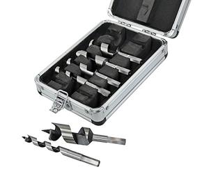 Faithfull CASSET6 Combination Auger Bit Set 10-25mm Stubby (6 Pieces)