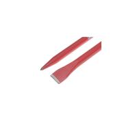 Faithfull Chisel & Point Crowbar 25Mm X 1.2M in Red Faithfull Red