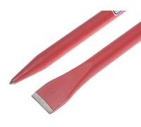 Faithfull Chisel & Point Crowbar 32Mm X 1.8M in Red Faithfull Red