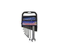 Faithfull Chrome Vanadium Combination Spanner Set, 9 Piece in Metallics Faithfull Metallics