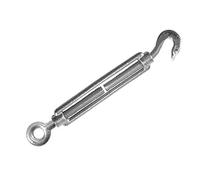 Faithfull 69340GE Straining Screw 10Mm Hook & Eye Galvanised 133Mm