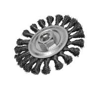 Faithfull Circular Wire Brush 115 X 12mm M14x2 Bore, 0.35mm Wire