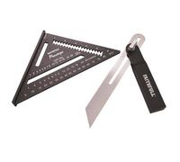 Faithfull CNC Sliding Bevel & Quick Square Set in Black Faithfull Black