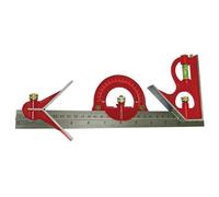 Faithfull Combination Square Set 300mm (12In) Multi Colour (One Size)