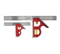 Faithfull Combination Square Twin Pack 150mm (6in) & 300mm (12in)