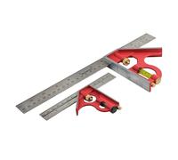 Faithfull Combination Square Twin Pack 150Mm (6In) & 300Mm (12In)