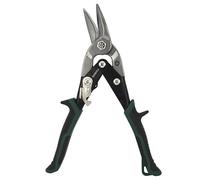 Faithfull Compound Aviation Snips 250mm (10in) - Right Cut Metal Shears, Cr-Mo Steel, Serrated Blades with Safety Lock, Spring Action & Slip Guards for Steel, Aluminium, Vinyl & Plastic