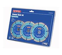 Faithfull Contract Diamond Blade 115 x 22.2 mm Pack of 3