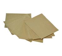 Faithfull Cork Block Glasspaper Sanding Sheets Assorted Grit Pack of 10