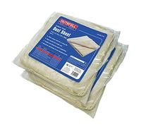 Faithfull Cotton Twill Dust Sheet Twin Pack 3.6m x 2.7m (12ft x 9ft) - 100% Cotton Reusable Dust Covers, Absorbent & Machine Washable Floor & Furniture Protection for Painting & Decorating - 2 Pack