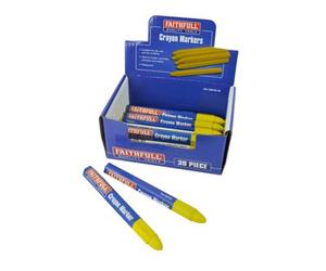 Faithfull Crayon Marker Yellow (Cdu 30) Faicmyel30