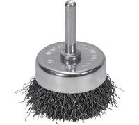Faithfull Crimped Wire Cup Brush 50mm 6mm Shank