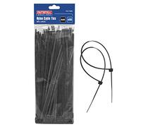 Faithfull CT300B Cable Ties Black 300 x 4.8mm (100 Pieces)