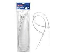 Faithfull Heavy-Duty Cable Ties White 9.0 x 600mm (Pack 10)