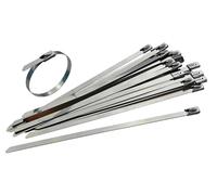 Faithfull CT68079SS 7.9 x 680 mm Stainless Steel Cable Ties (Pack of 50)