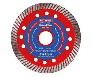 Faithfull DB125TURB 125 x 22 mm Turbo Cut Diamond Blade