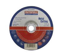 Faithfull Depressed Centre Metal Cutting Disc 180 X 3.2 X 22.23mm Fai1803Mdc