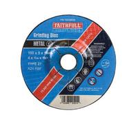 Faithfull Depressed Centre Metal Grinding Disc 100 X 5 X 16mm Fai1005Mdg