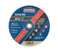 Faithfull Depressed Centre Stainless Steel Cutting Disc 230 X 1.8 X 22.23mm Fai23018Mdc