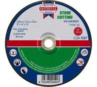 Faithfull Stone Cutting Disc FAI2303SDC – Depressed Centre 230 x 3.2 x 22.23 mm