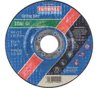 Faithfull FAI1153SDC Cut Off Disc for Stone Depressed Centre 115 x 3.2 x 22mm
