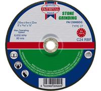Faithfull Depressed Centre Stone Grinding Disc 230mm 6mm 22mm