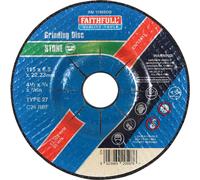 Faithfull FAI1156SDG Grinding Disc for Stone Depressed Centre 115 x 6 x 22mm