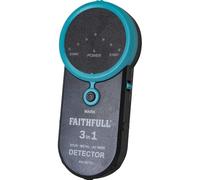 Faithfull FAIDET31 3-in-1 Detector Stud, Metal & Live Wire