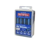 Faithfull Diamond Ceramic Mini Holesaw Set, 4 Piece