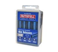 Faithfull FAITDSETPRO Diamond Ceramic Mini Holesaw Set, 4 Piece