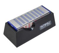 Faithfull FAIDWQUAD Diamond Sharpening Stone 4 Sided 150 x 50 x 50mm