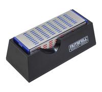 Faithfull FAIDWQUAD Diamond Sharpening Stone 4 Sided 150 x 50 x 50mm