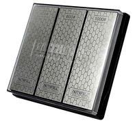 Faithfull Diamond Whetstone Kit - 3-in-1 Sharpening System with 400G / 600G /