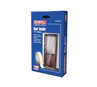 Faithfull Door Dust Sealer with Zipper (112cm x 220cm)- Reusable Barrier Door Screen with Double Zip Access, Clear Polythene Dust & Odour Containment for Decorating, Building & Renovation