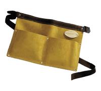 Faithfull Double Pocket Leather Nail pouch