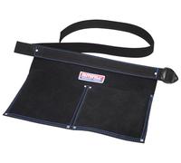 Faithfull Double Pocket Nail Pouch Suede Overall Size 250 x 380mm FAINP2B