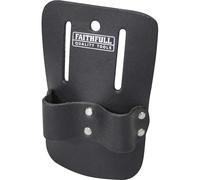 Faithfull Scaffold Spanner Holder – Double Loop – Black Leather for Tool Belt