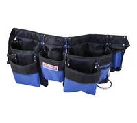 Faithfull Double Tool and Nail Pouch Nylon Tool Belt