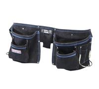 Faithfull Double Tool & Nail Pouch Leather Size 215 x 500mm FAIDTNP3B