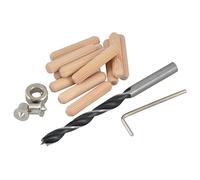 Faithfull Dowels, Drill & Points Kit - Multi Colour - 6mm - Multi Colour