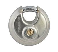 Faithfull DP9070 Stainless Steel Discus Padlock 70Mm