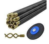 Faithfull Z152 Universal Drain Clean Set (10 X Rods Plunger & Worm)