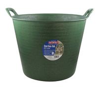 Faithfull Flexible Tub Eco Flex, Multi-use, Durable & Sustainable, Reinforced Handles, 25L Green