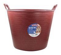 Faithfull Eco Flex Tub 25 Litre - Recycled Red