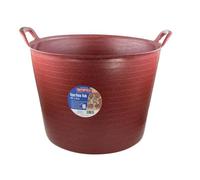 Faithfull Eco Flex Tub Bucket 42 Litre - Recycled Red Faiecoflxr42