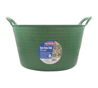 Faithfull Eco Flex Tub, Multi-Purpose, Durable & Sustainable Flexible Bucket with Reinforced Handles - 15 Litre (3gl), Green