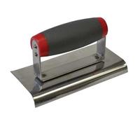 Faithfull Edging Trowel Soft Grip Handle 6 X 3In Multi Colour (150 X 75mm (6 X 3In))