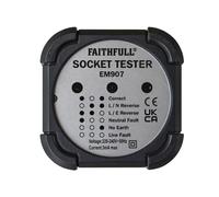 Faithfull EM907 Socket Polarity Tester