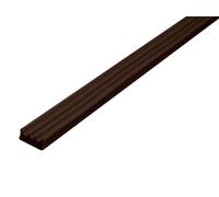 Faithfull EPDM Draught Excluder Self Adhesive Strip Brown W Profile 6M 9 x 3.5mm