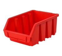 Faithfull Ergobox Interlocking Storage Bin Size 3 Red 170 x 240 x 126m